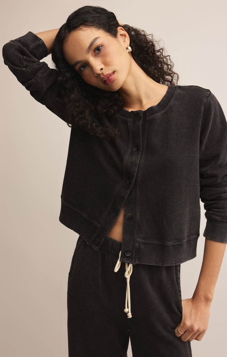Tops Daily Knit Denim Cardigan Daily Knit Denim Cardigan