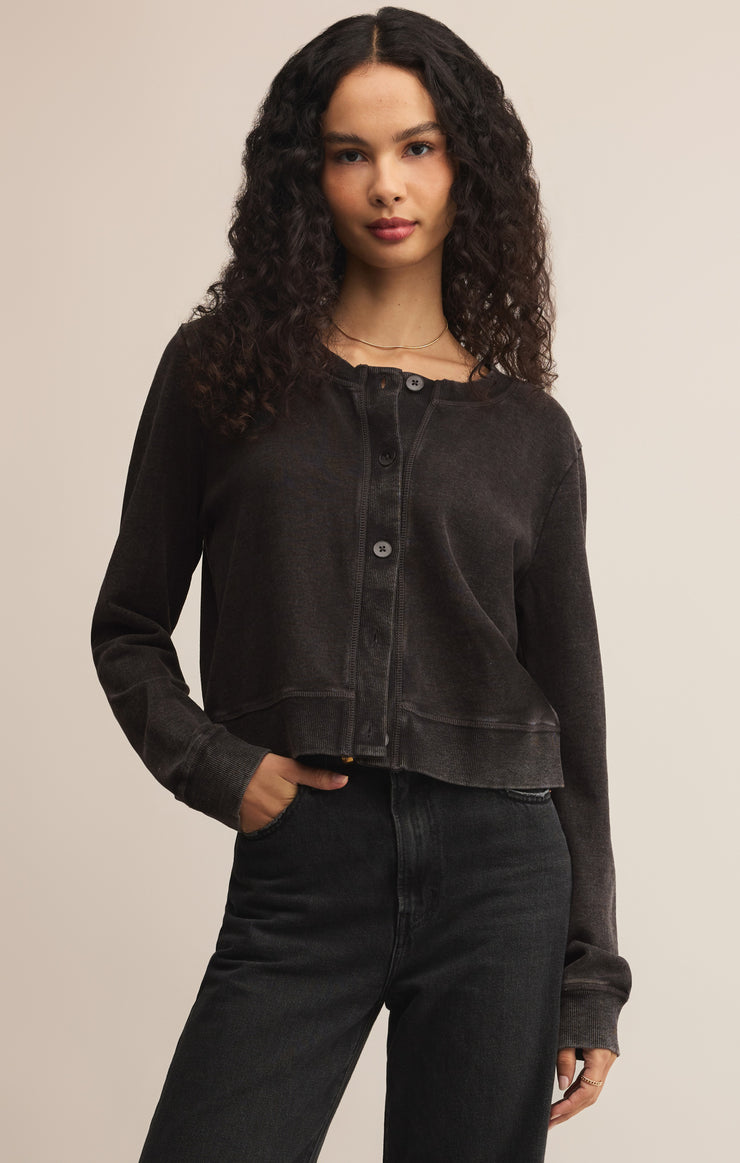 Tops Daily Knit Denim Cardigan Daily Knit Denim Cardigan