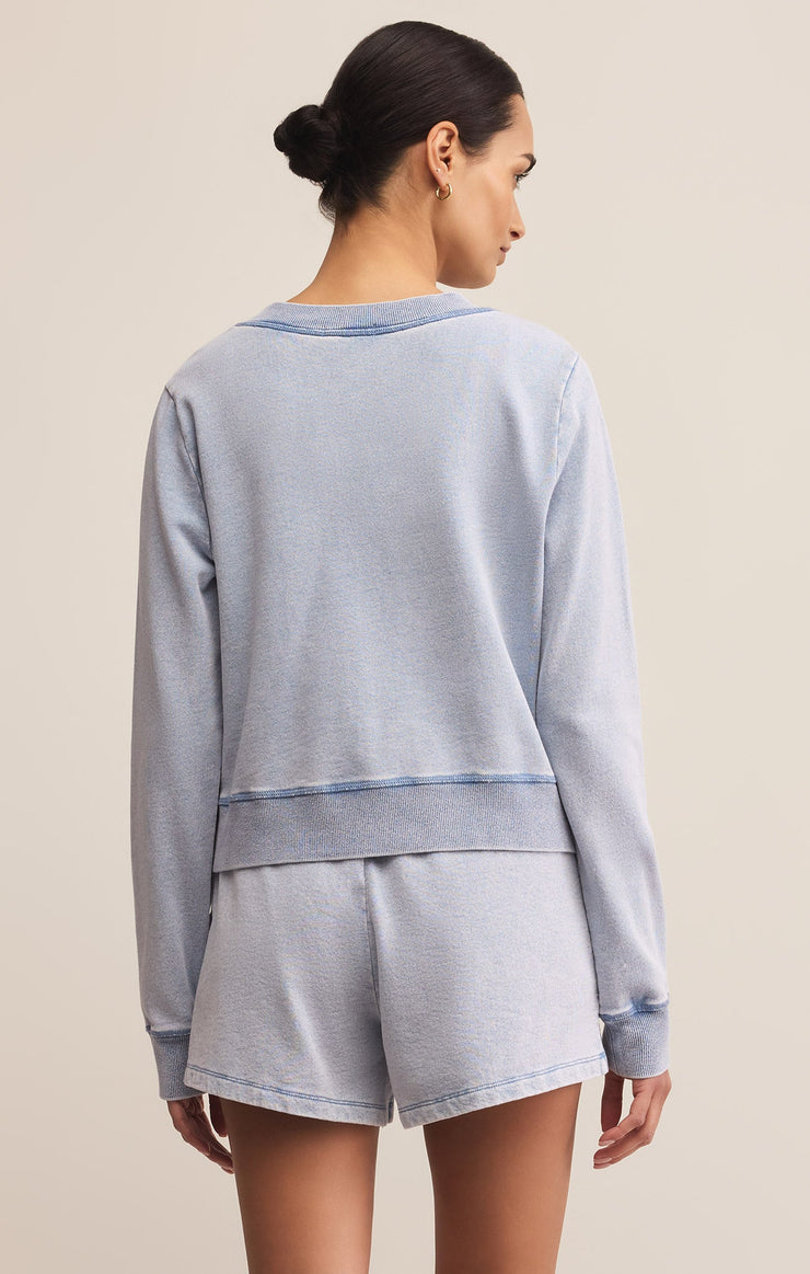 Tops Daily Knit Denim Cardigan Daily Knit Denim Cardigan