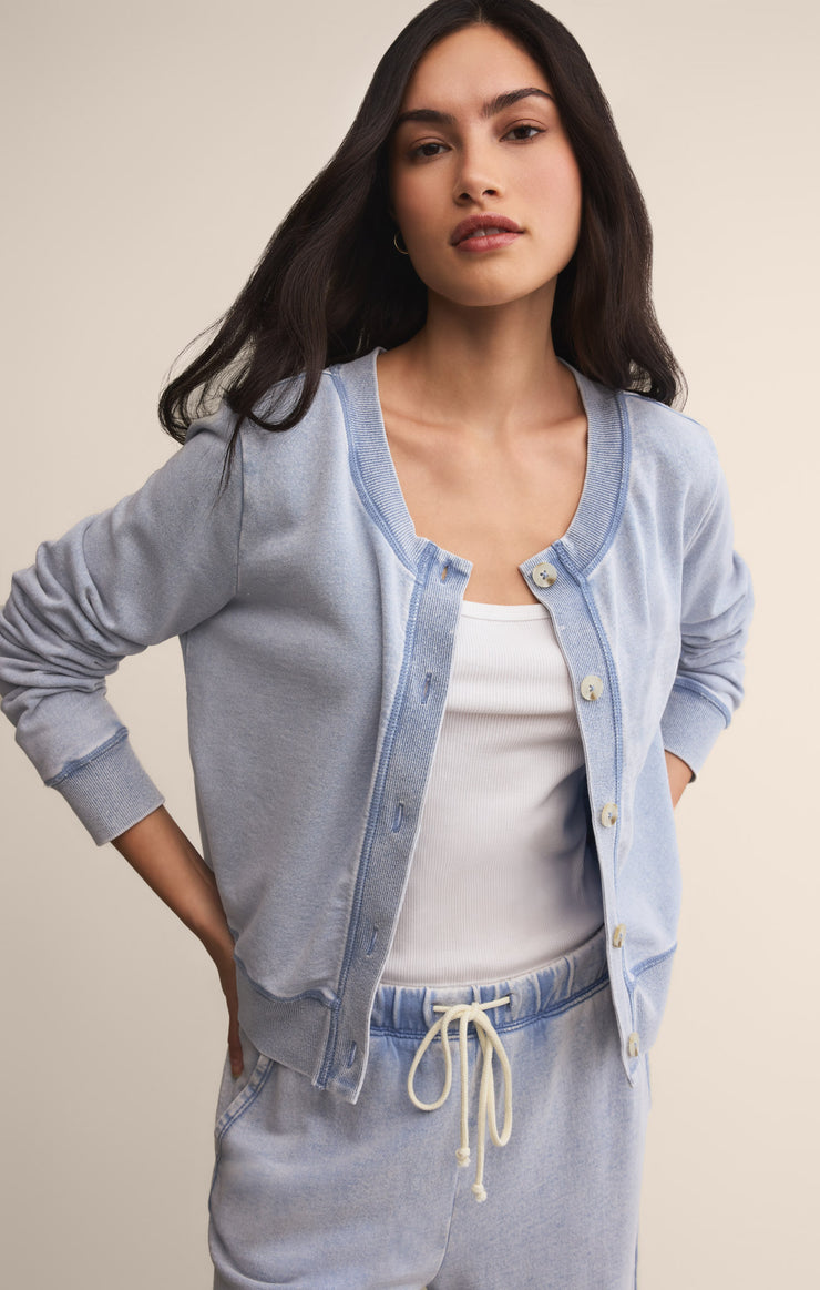 Tops Daily Knit Denim Cardigan Daily Knit Denim Cardigan