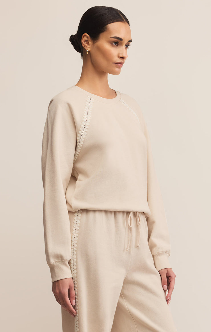 Tops All Around Embroidered Sweatshirt All Around Embroidered Sweatshirt