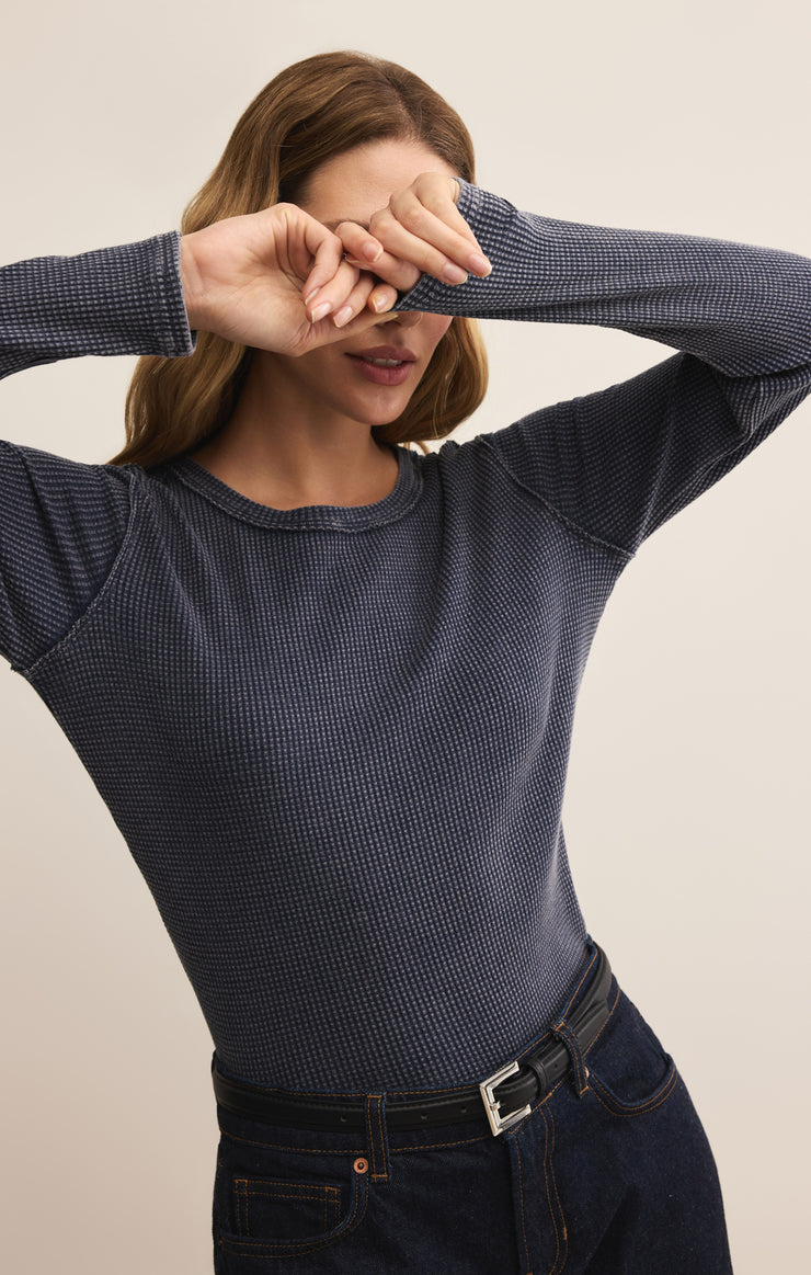 Tops Arlet Mini Thermal Top Blue Sapphire