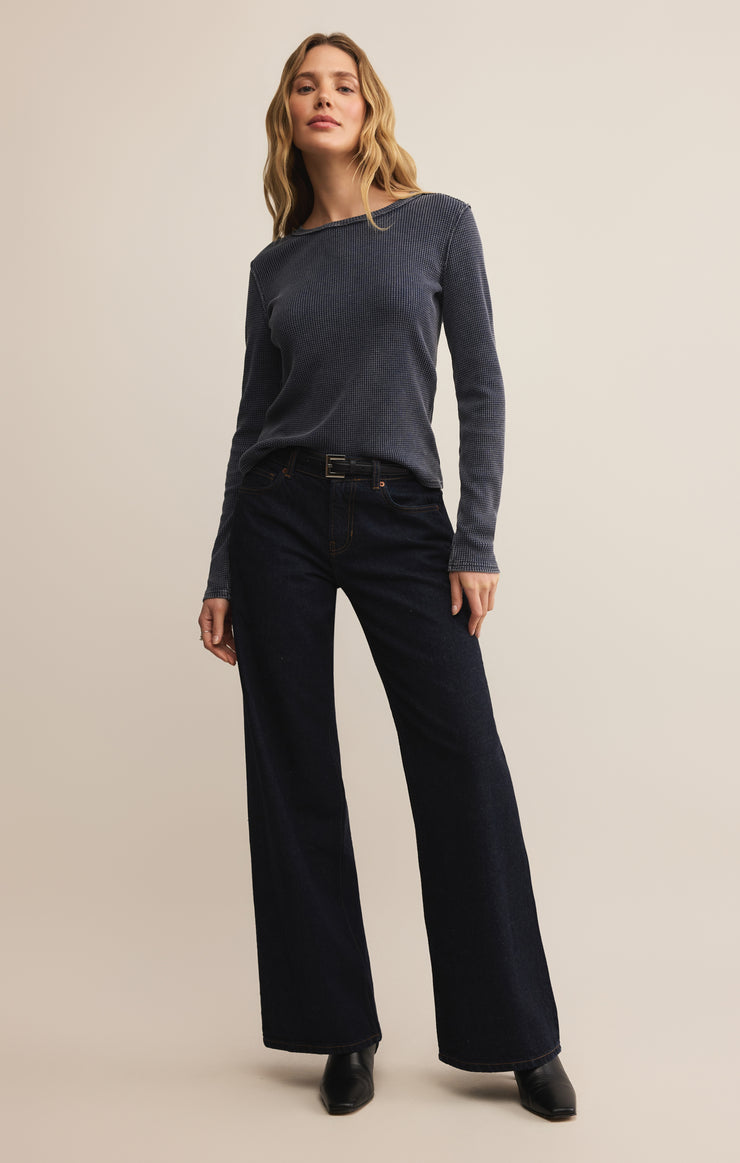 Tops Arlet Mini Thermal Top Blue Sapphire