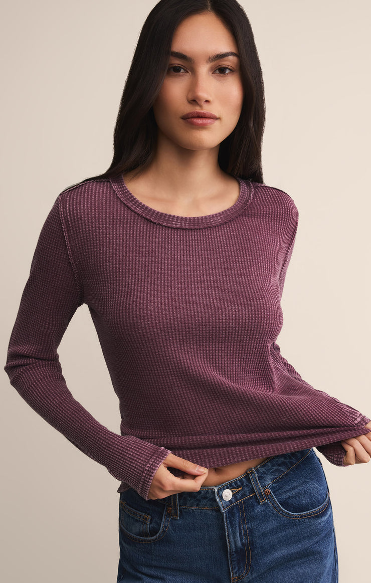 Tops Arlet Mini Thermal Top Merlot