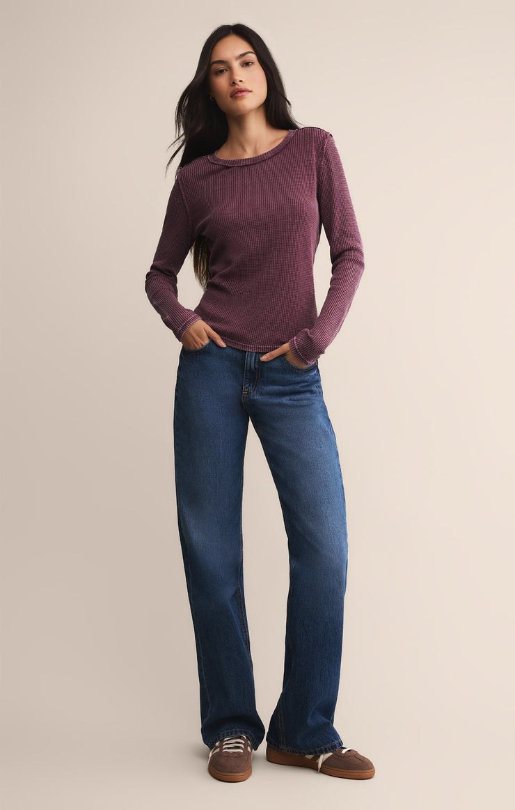 Tops Arlet Mini Thermal Top Merlot