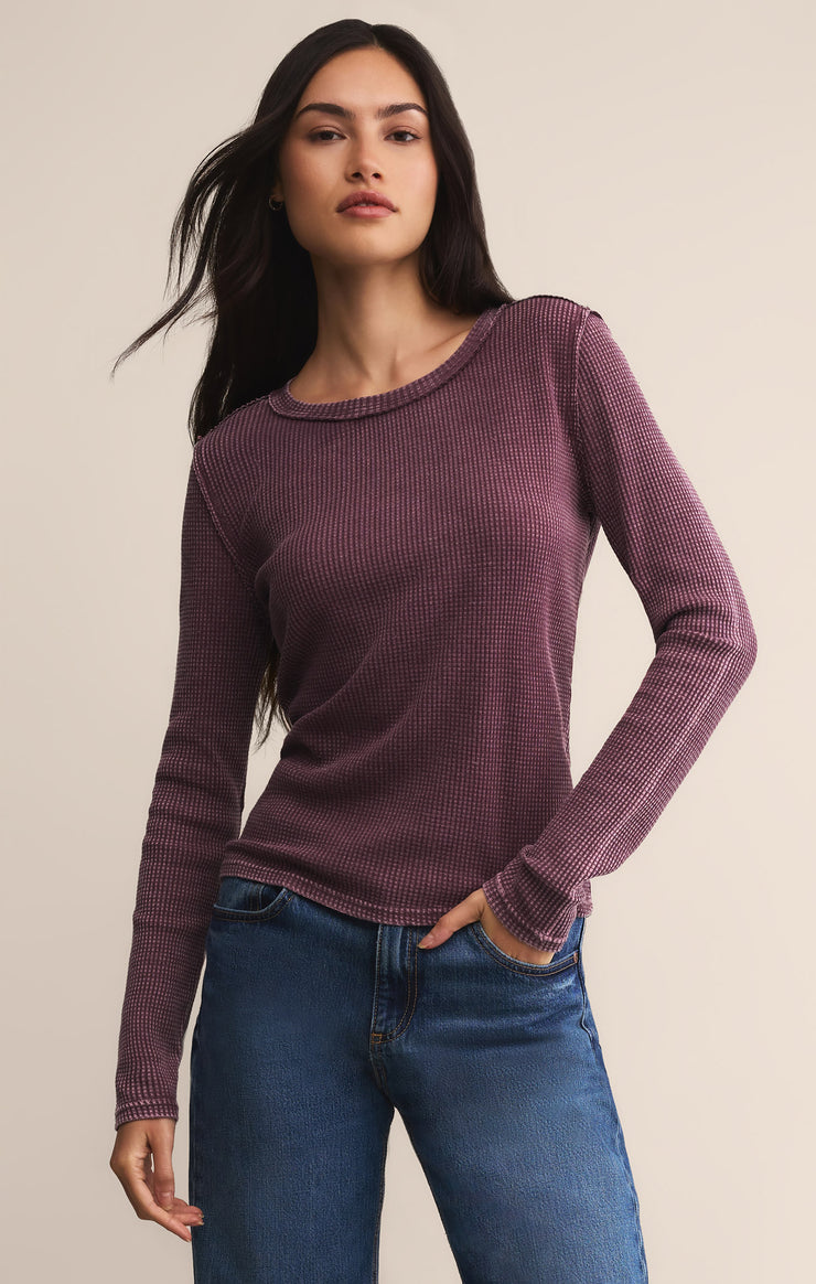 Tops Arlet Mini Thermal Top Merlot