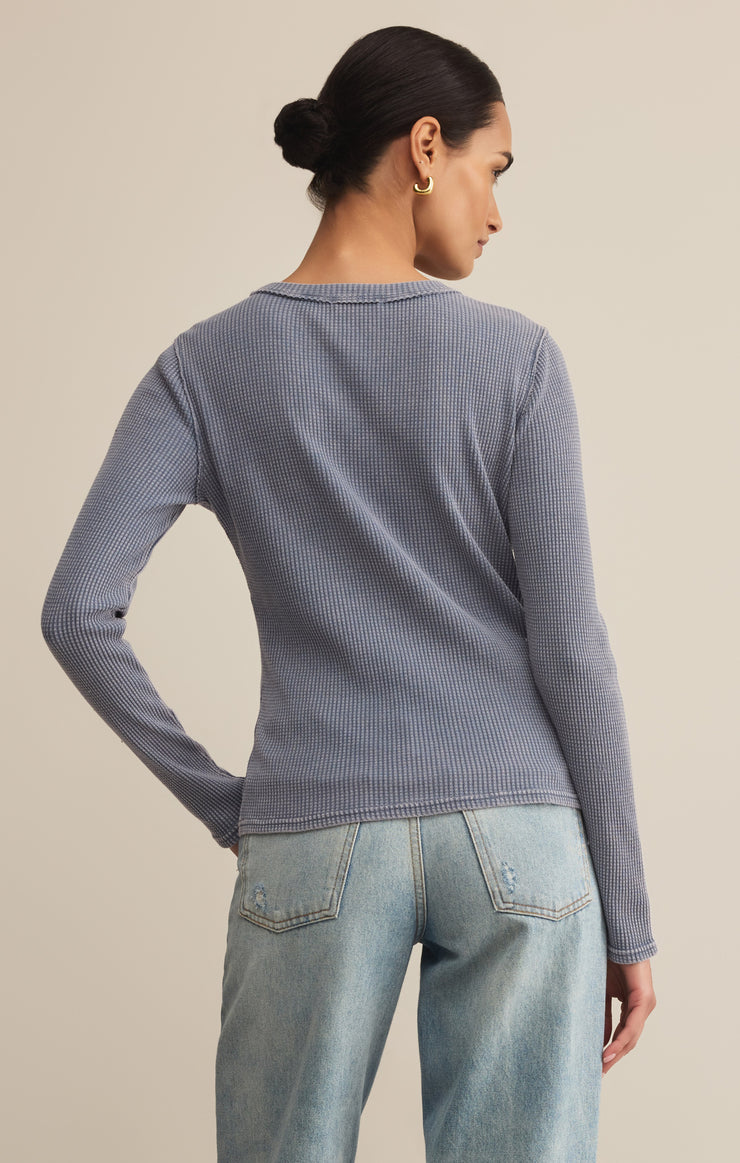 Tops Arlet Mini Thermal Top Storm Cloud