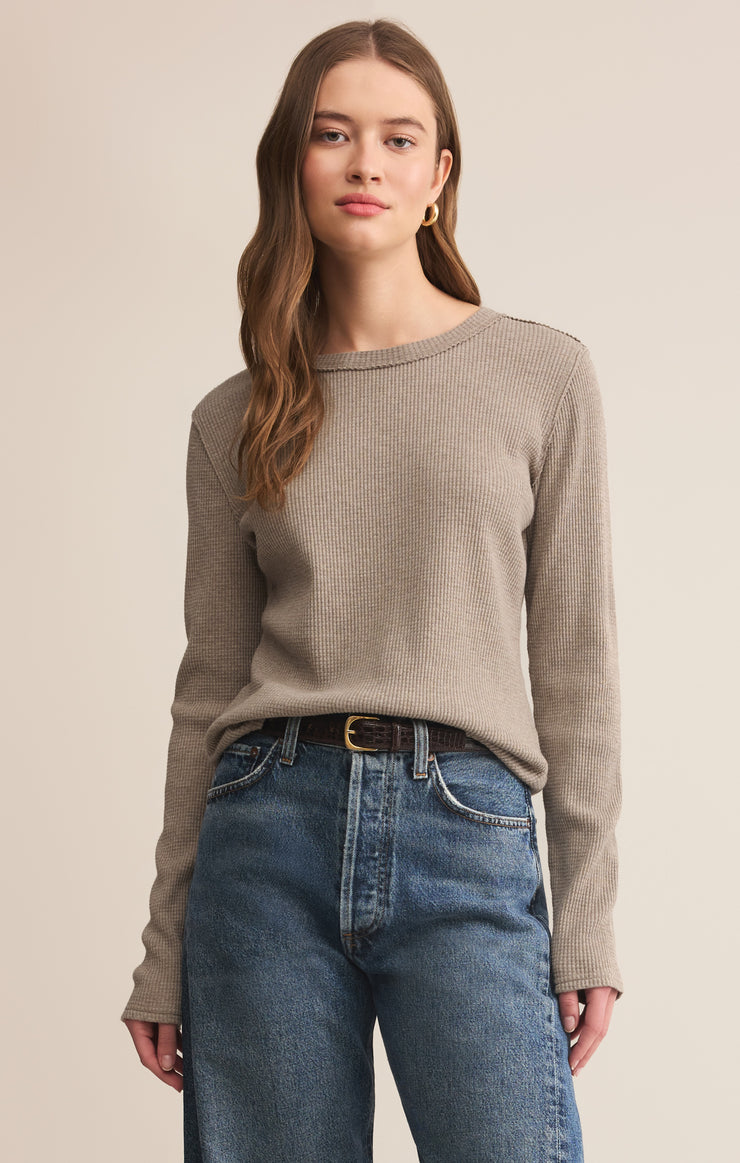 Tops Arlet Mini Thermal Top Smoked Heather