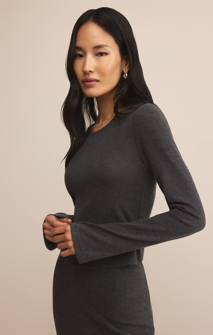 Tops Demure Cropped Long Sleeve Demure Cropped Long Sleeve