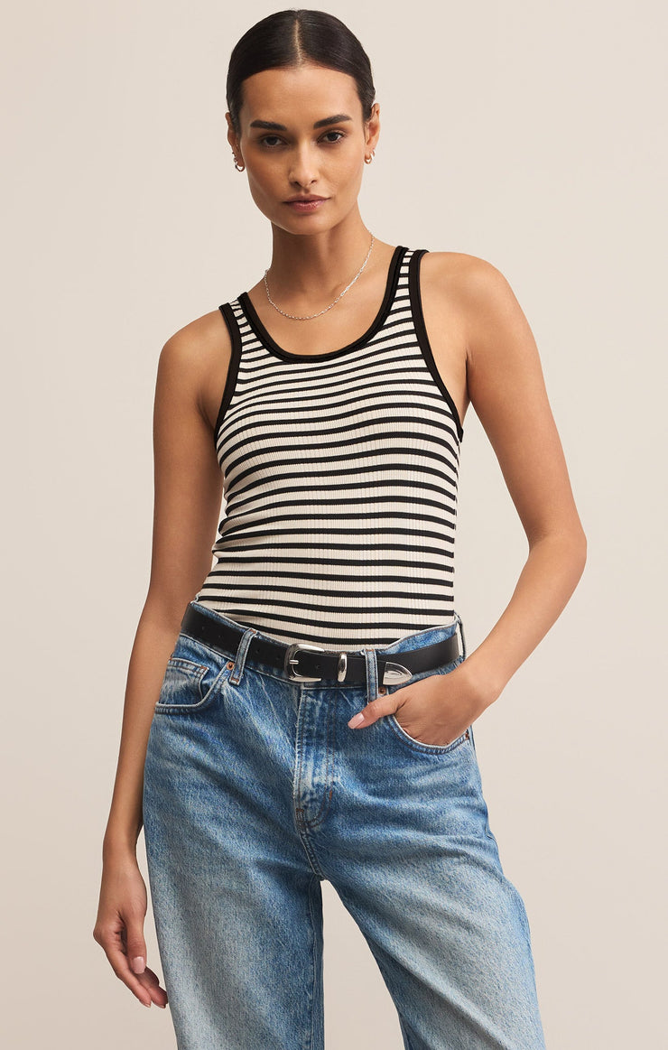 Tops Classic Striped Scoop Tank Classic Striped Scoop Tank