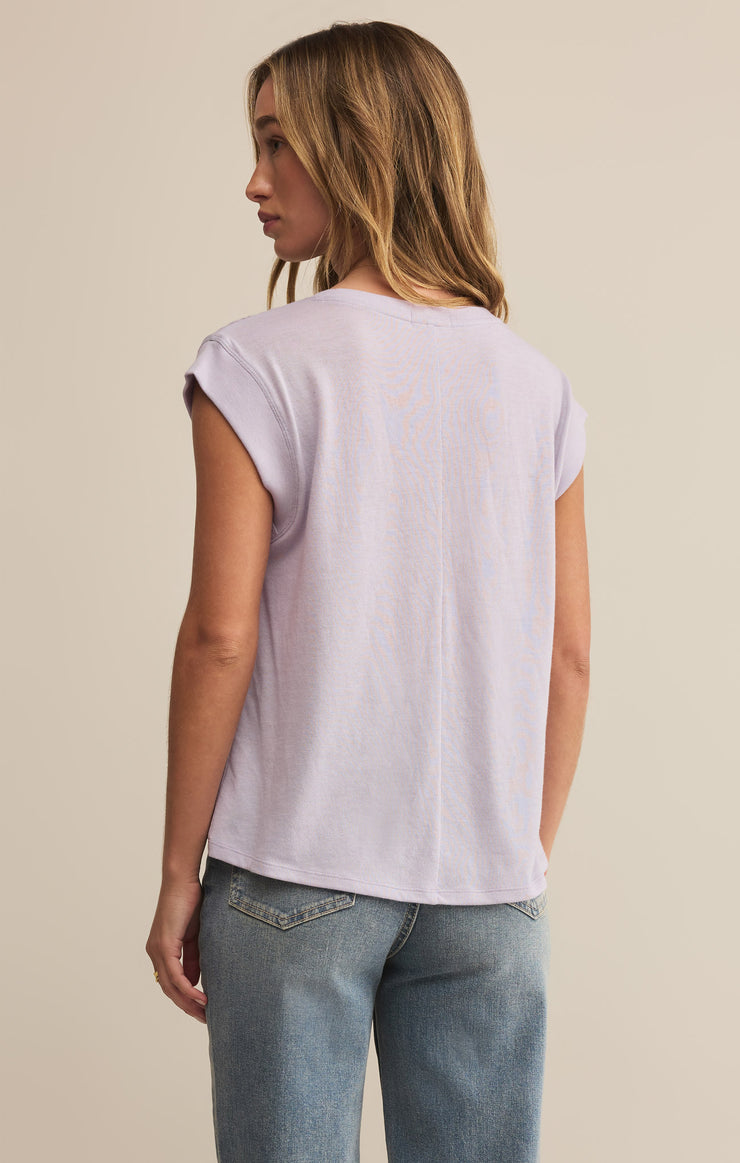 Tops Whisper Knit Top Lavender Ice