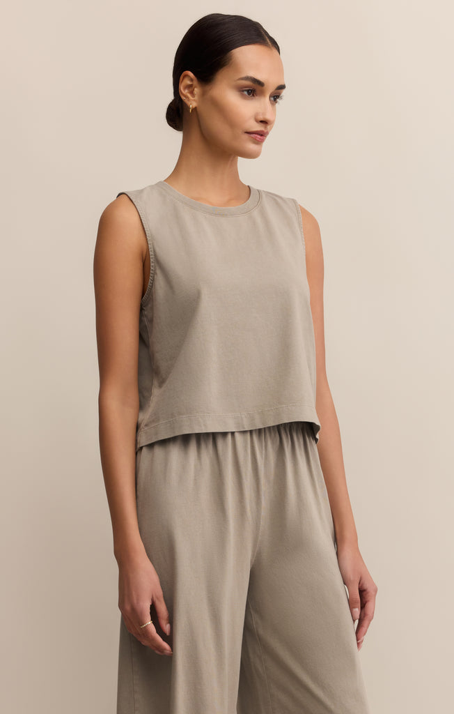 トップス SLOANE Z SUPPLY Women's Sloane Textured Top, Parchment, Off White