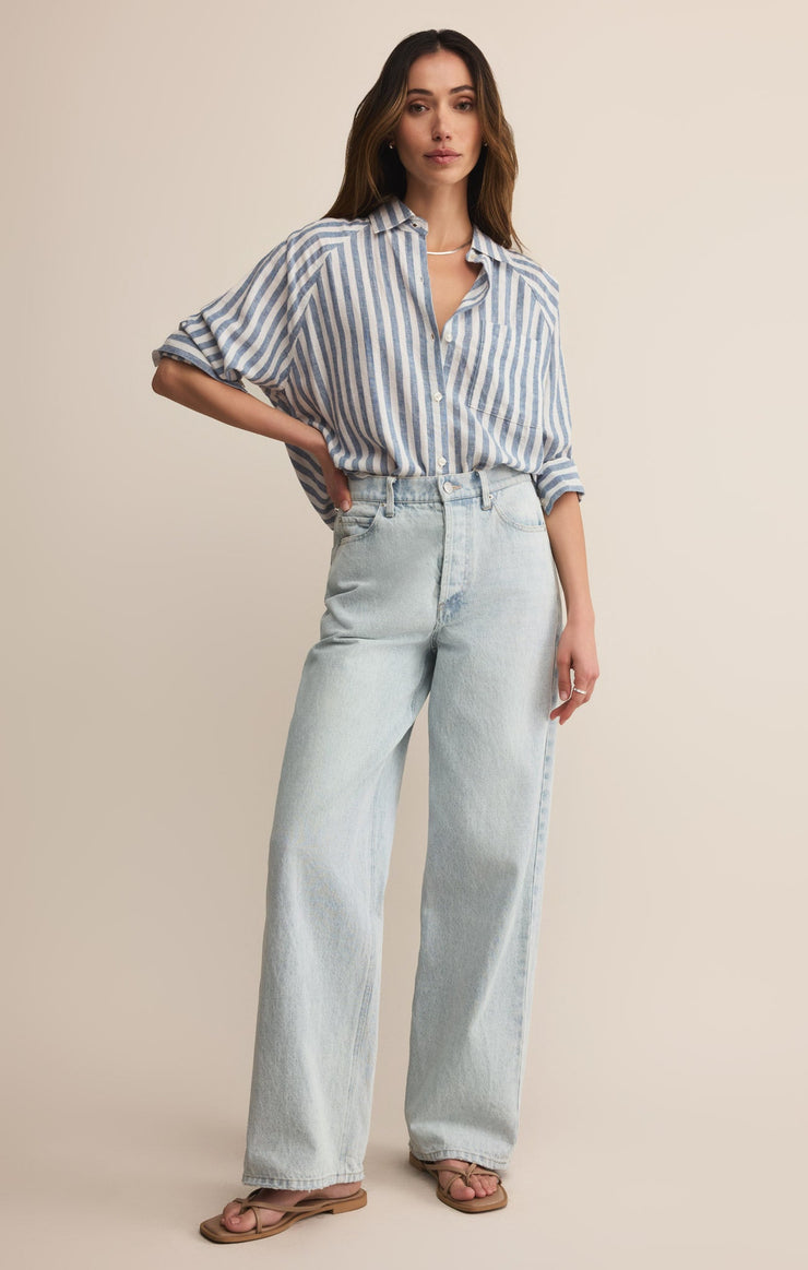 Tops Perfect Linen Striped Top Perfect Linen Striped Top