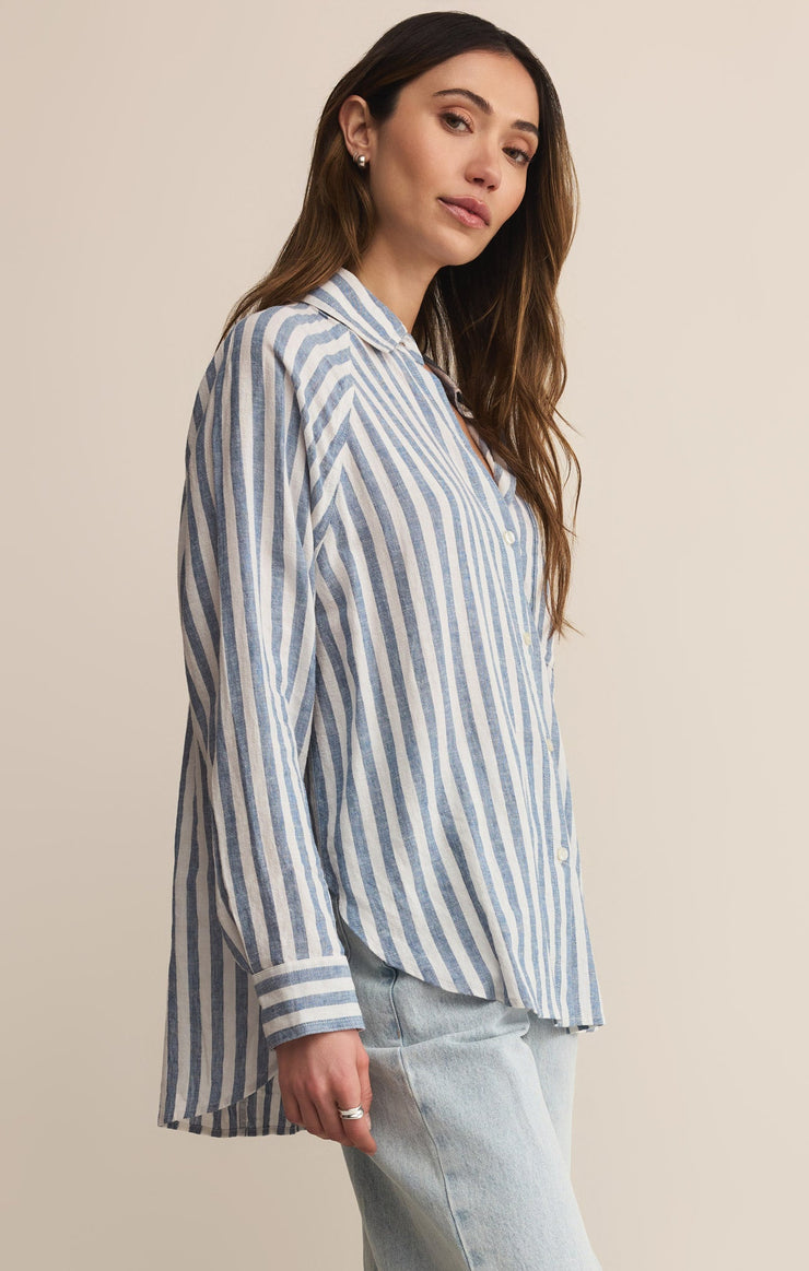 Tops Perfect Linen Striped Top Perfect Linen Striped Top