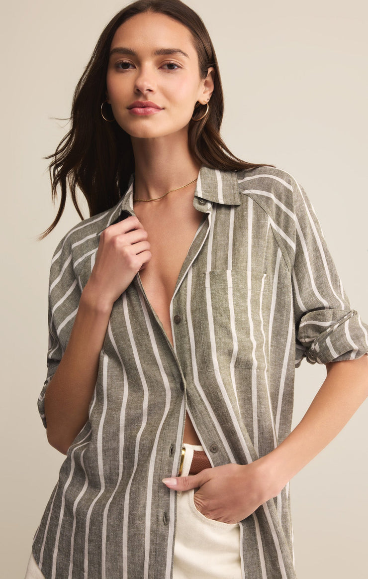 Tops Perfect Linen Striped Top Perfect Linen Striped Top