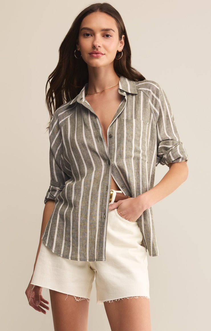 Tops Perfect Linen Striped Top Perfect Linen Striped Top