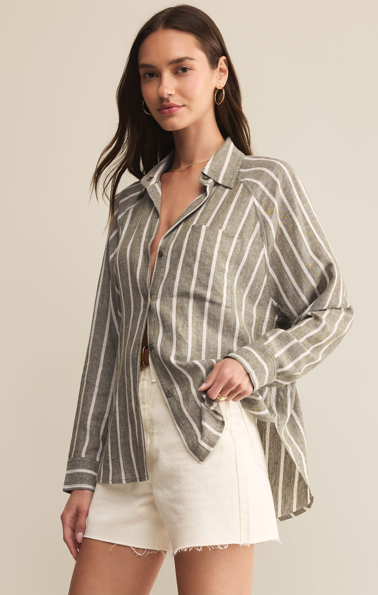 Tops Perfect Linen Striped Top Perfect Linen Striped Top