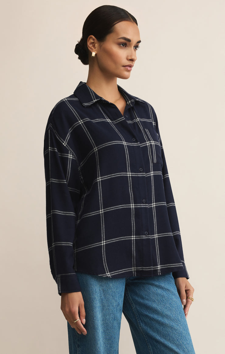 Tops River Plaid Button Up River Plaid Button Up