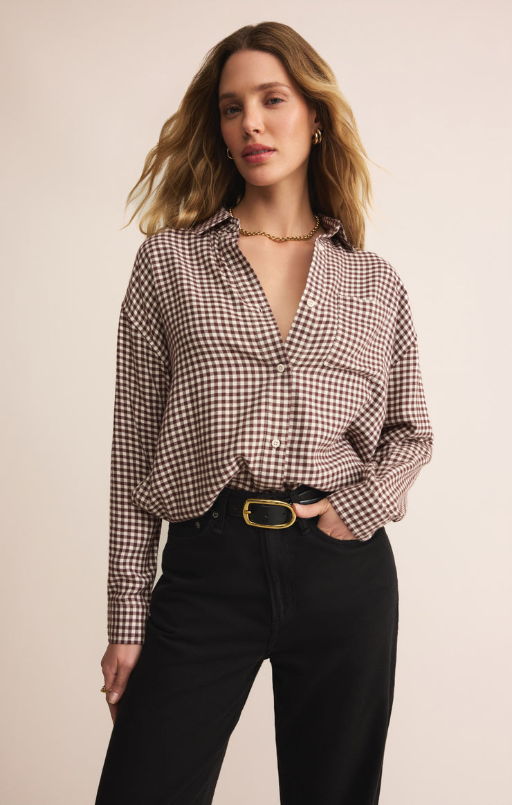 Tops River Plaid Button Up River Plaid Button Up