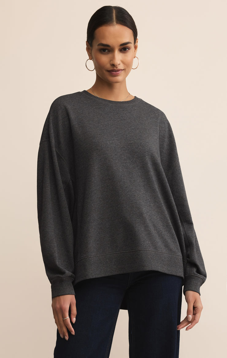 Tops Modern Weekender Sweatshirt Charcoal Heather
