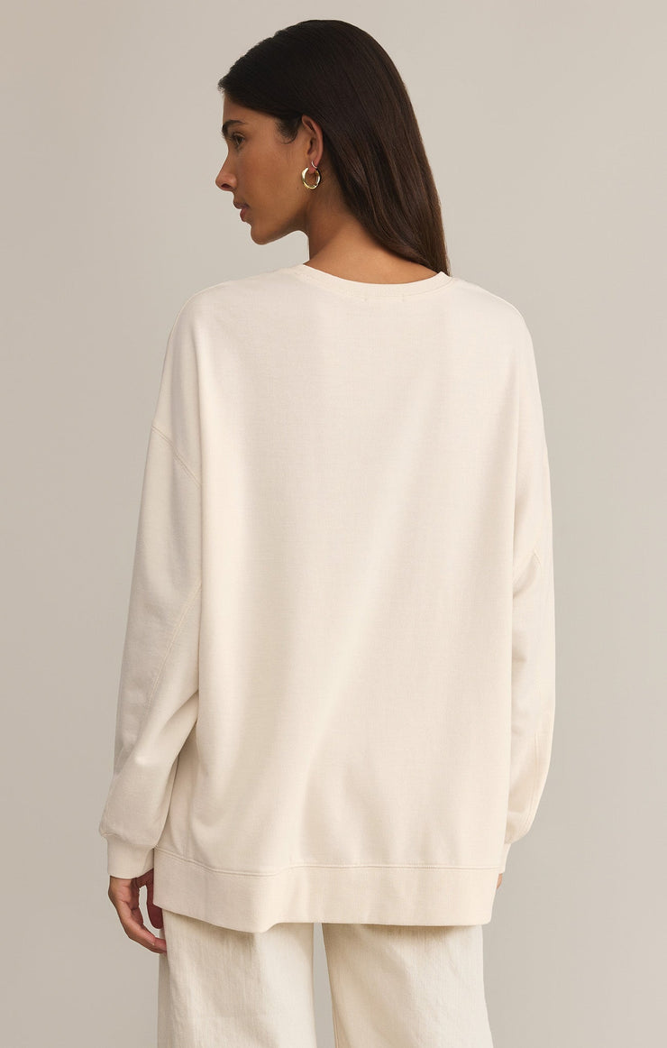 Tops Modern Weekender Sweatshirt Sea Salt