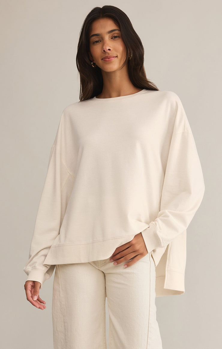 Tops Modern Weekender Sweatshirt Sea Salt