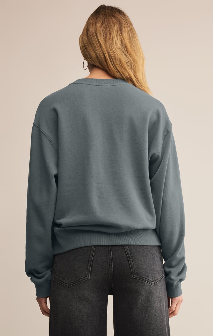 Tops Classic Boyfriend Sweatshirt Storm Cloud