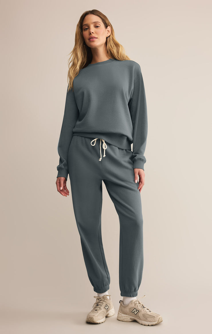Tops Classic Boyfriend Sweatshirt Storm Cloud