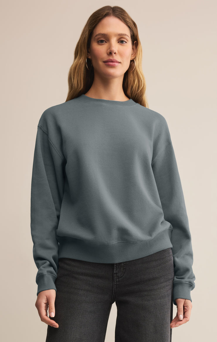 Tops Classic Boyfriend Sweatshirt Storm Cloud
