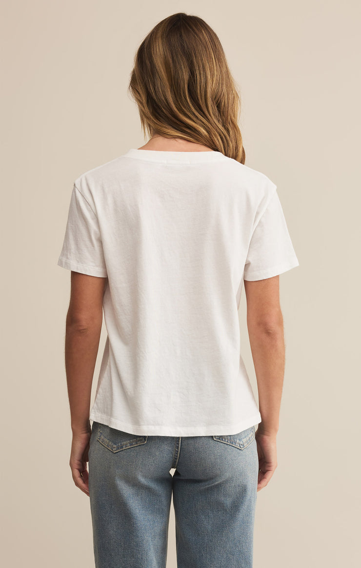 Tops Weekdays V-Neck Tee White