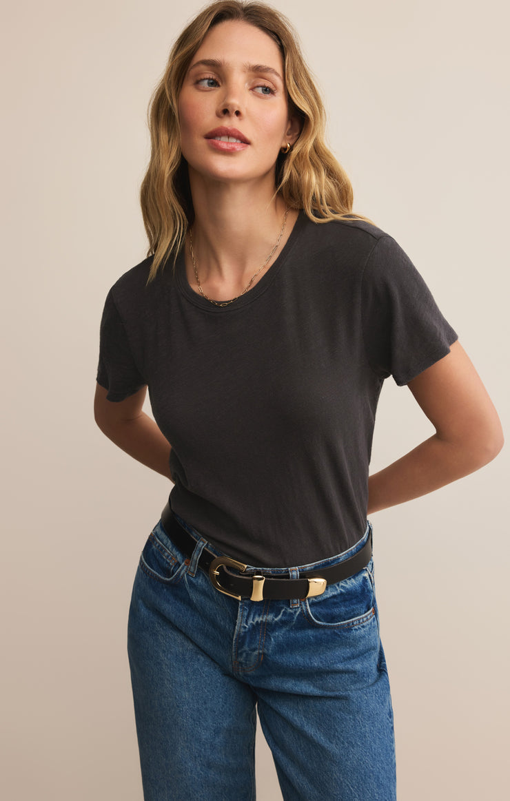 Tops Foundation Premium Slub Tee Black Sand