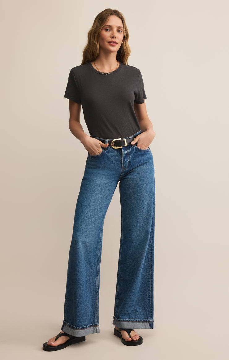 Tops Foundation Premium Slub Tee Black Sand