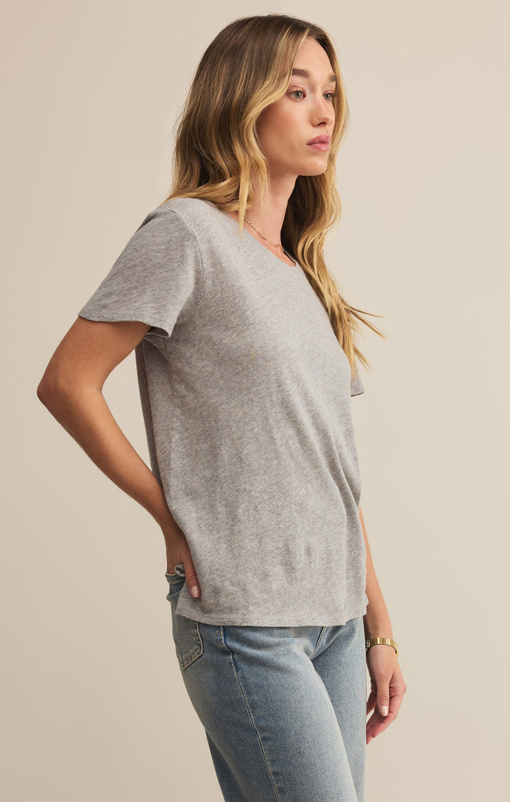 Tops Foundation Premium Slub Tee Classic Heather Grey