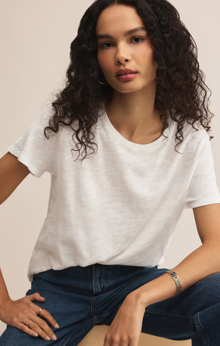Tops Foundation Premium Slub Tee White