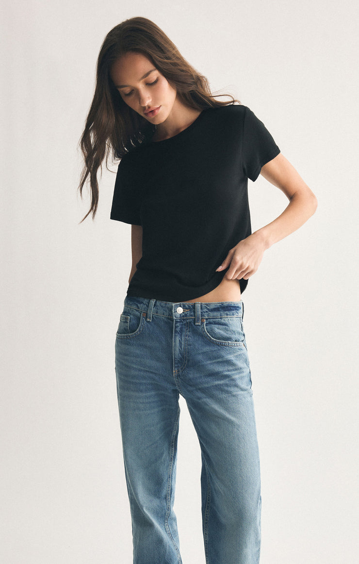 Tops Tourist Knit Jersey Tee Black