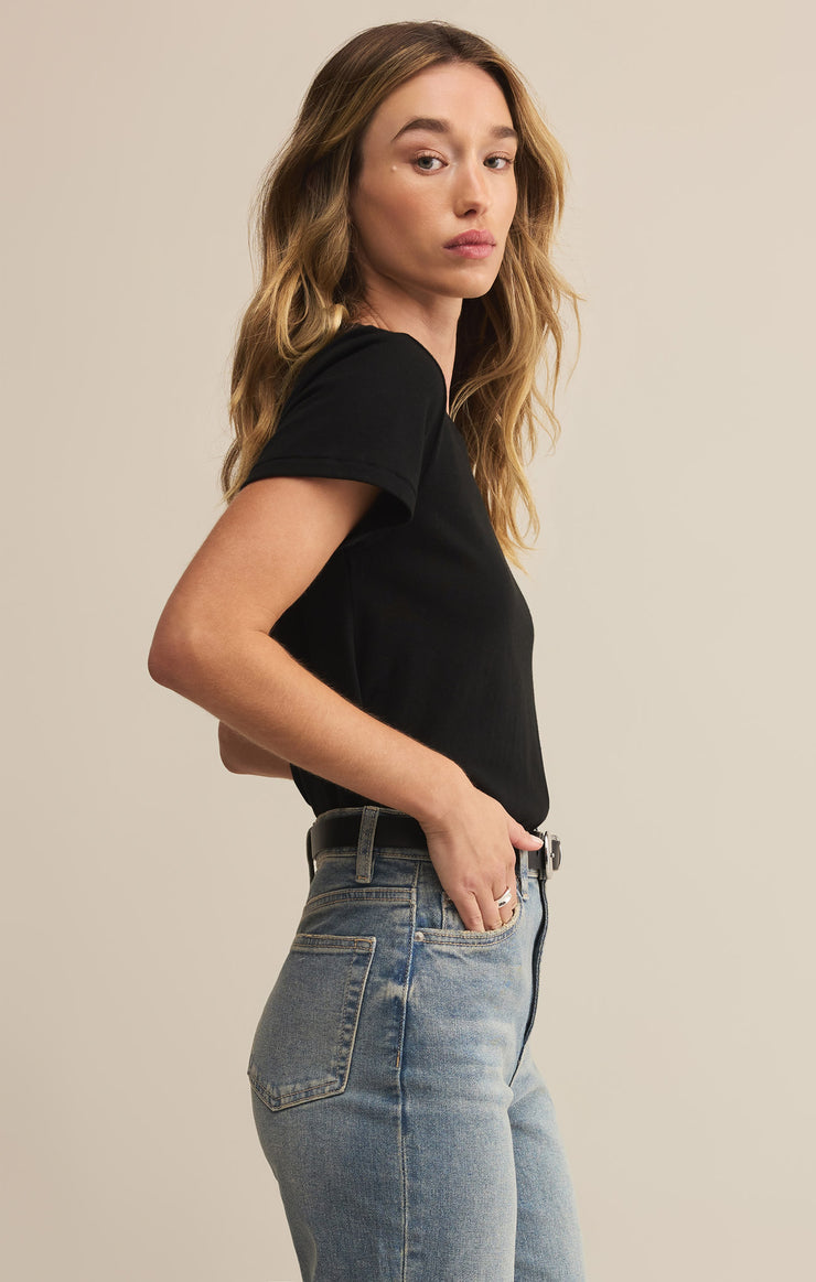 Tops Tourist Knit Jersey Tee Black