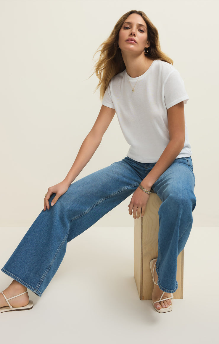 Tops Tourist Knit Jersey Tee White