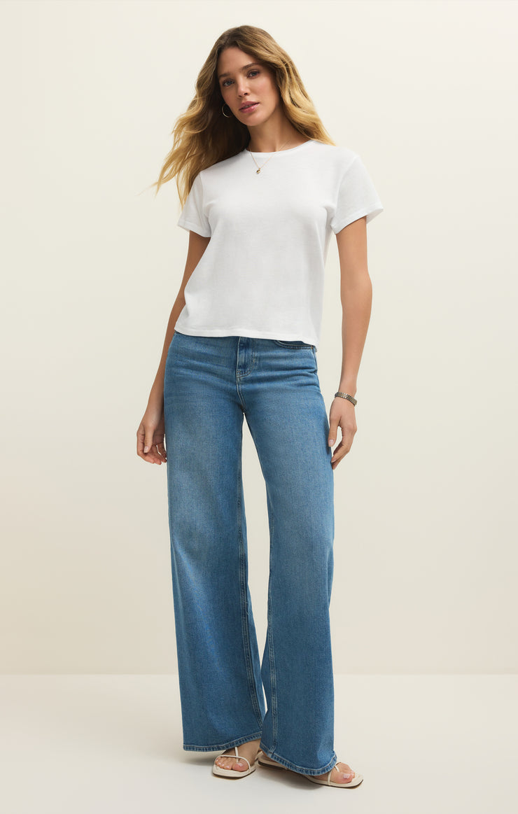 Tops Tourist Knit Jersey Tee White