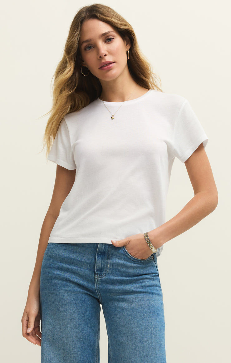 Tops Tourist Knit Jersey Tee White