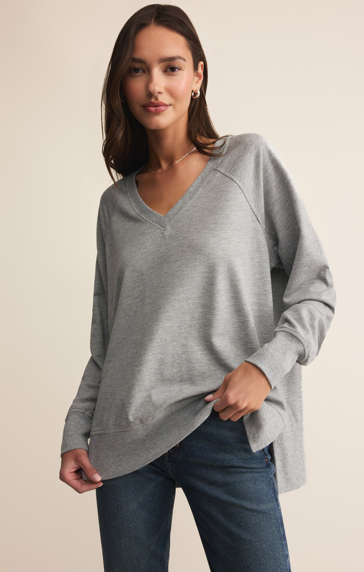 Tops Modern V-Neck Weekender Classic Heather Grey