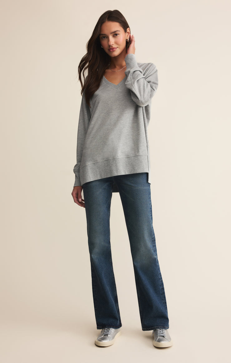Tops Modern V-Neck Weekender Classic Heather Grey