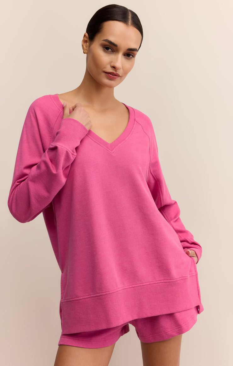 Tops Modern V-Neck Weekender Island Pink