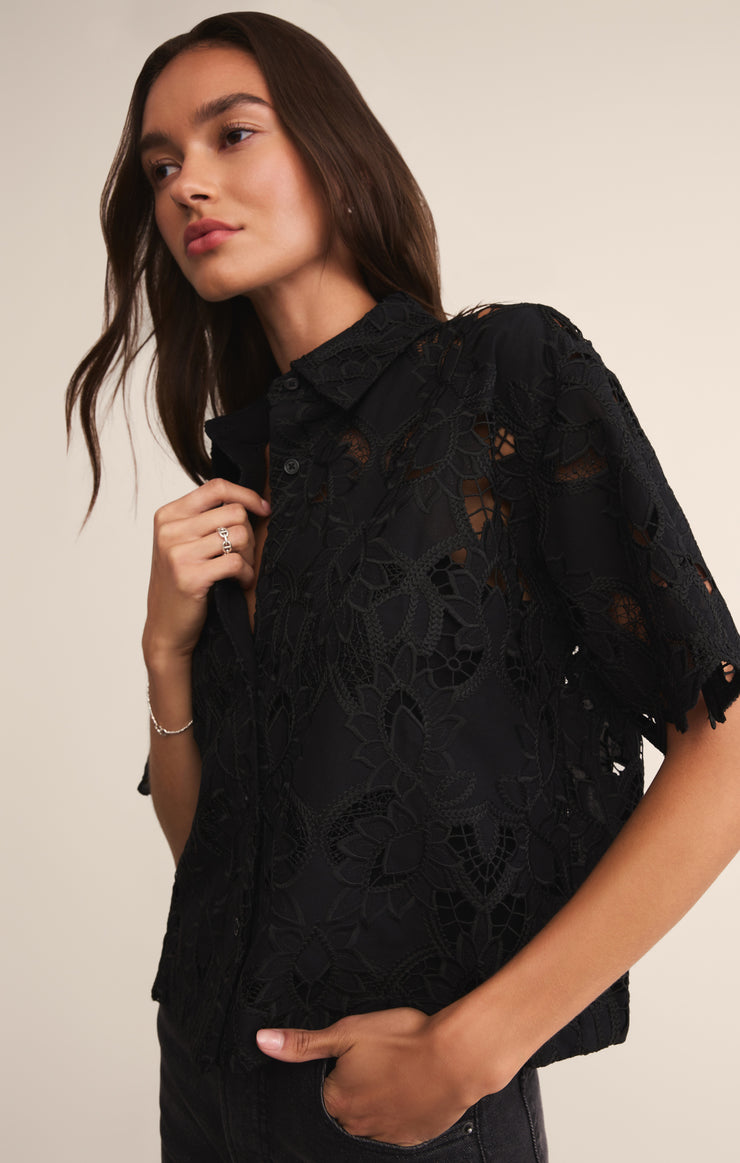 Tops Midnight Embroidered Top Midnight Embroidered Top