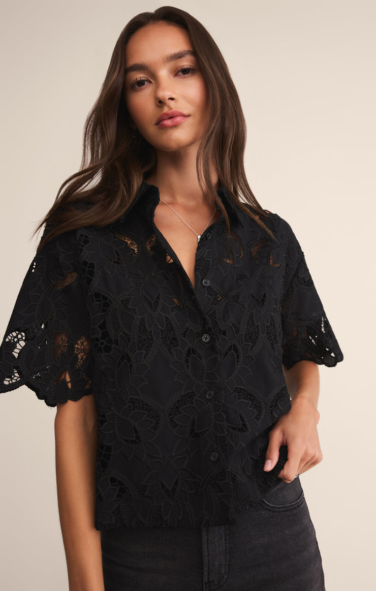 Tops Midnight Embroidered Top Midnight Embroidered Top