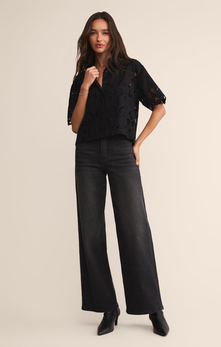 Tops Midnight Embroidered Top Midnight Embroidered Top