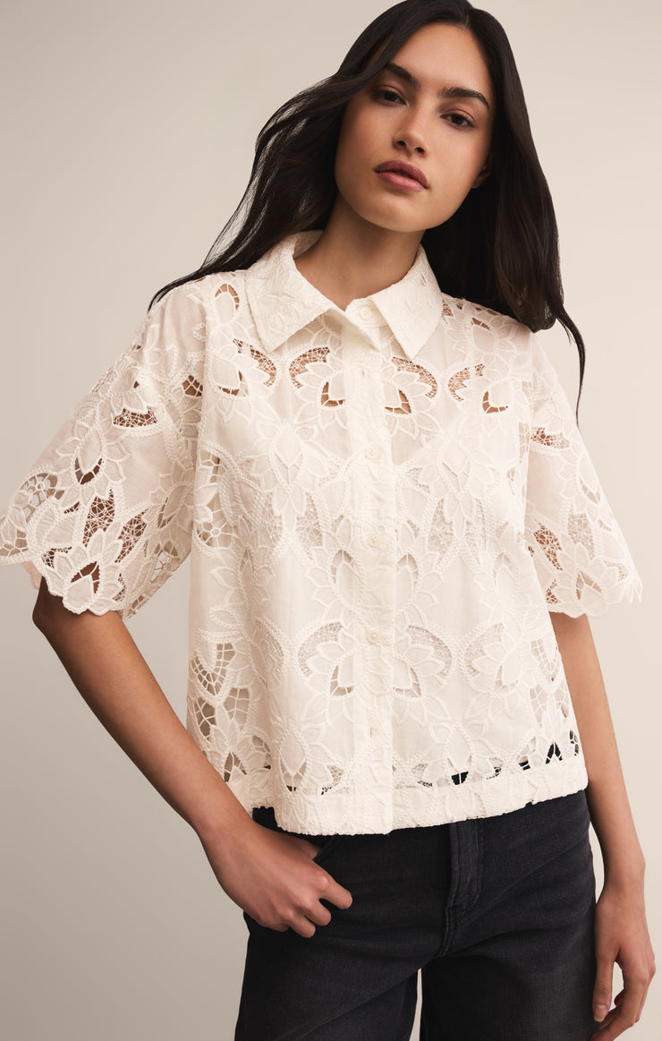 Tops Midnight Embroidered Top Midnight Embroidered Top