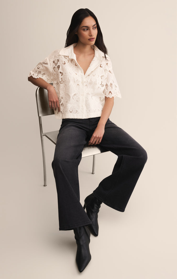 Tops Midnight Embroidered Top Midnight Embroidered Top