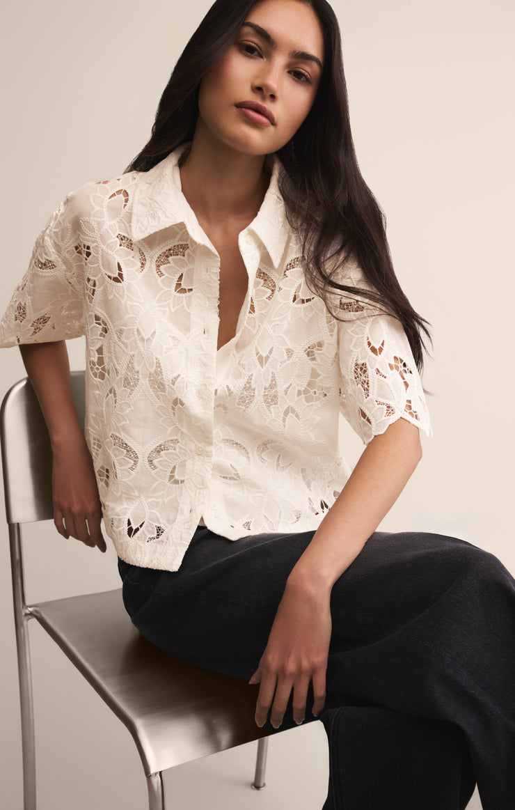 Tops Midnight Embroidered Top Midnight Embroidered Top