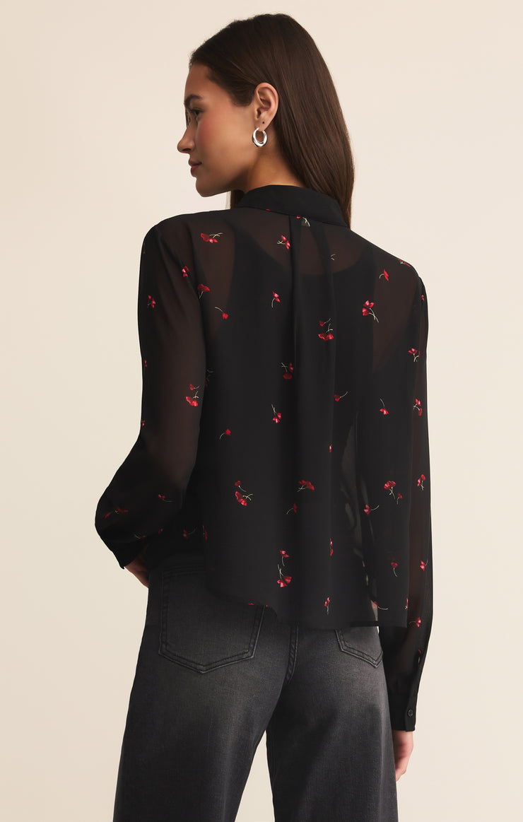 Tops Vivienne Rio Floral Top Black