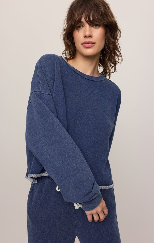 Denim&supply セーター Circuit Knit Denim Sweatshirt – Z SUPPLY